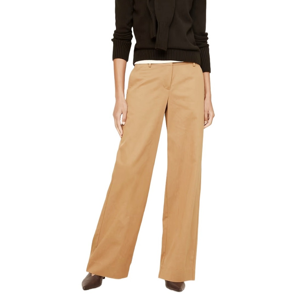 Banana Republic Wide Leg Everyday Pant Office Minimalist Capsule Quiet Luxury XL